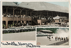 Grand stand at the race track
