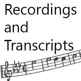Recordings and Transcripts Link