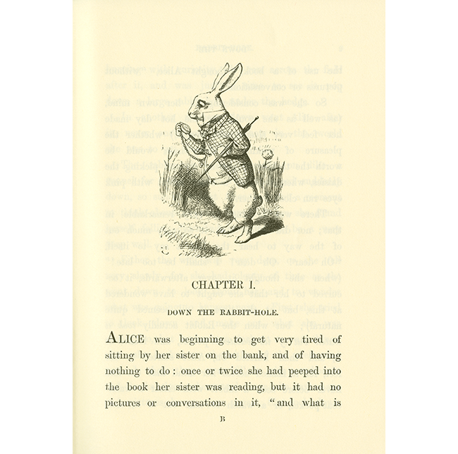 White Rabbit illustrated by Tenniel
