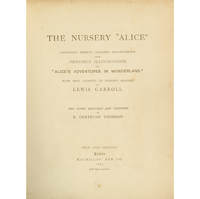 nursery title page