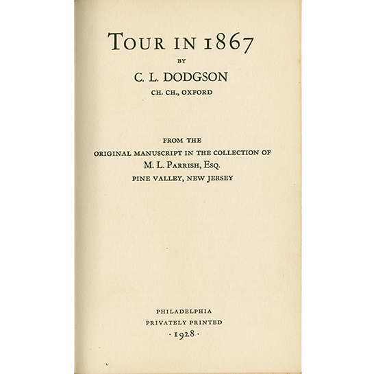 Tour 1867 Book image two