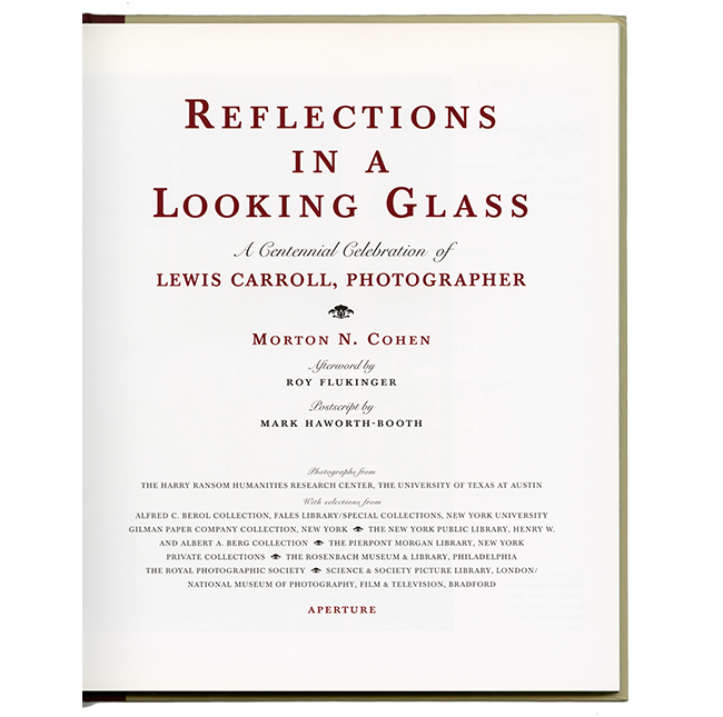 Reflections in a Looking Glass title page