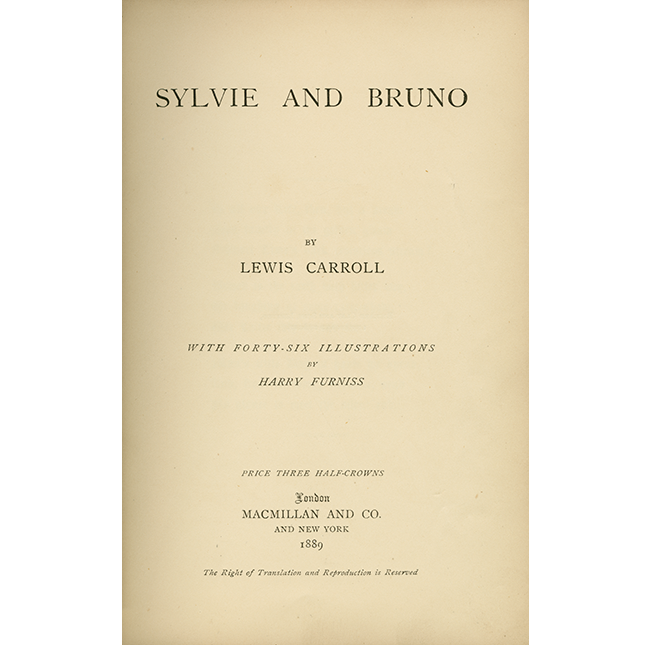 Sylvie and Bruno title page