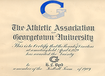 Georgetown University certificate
