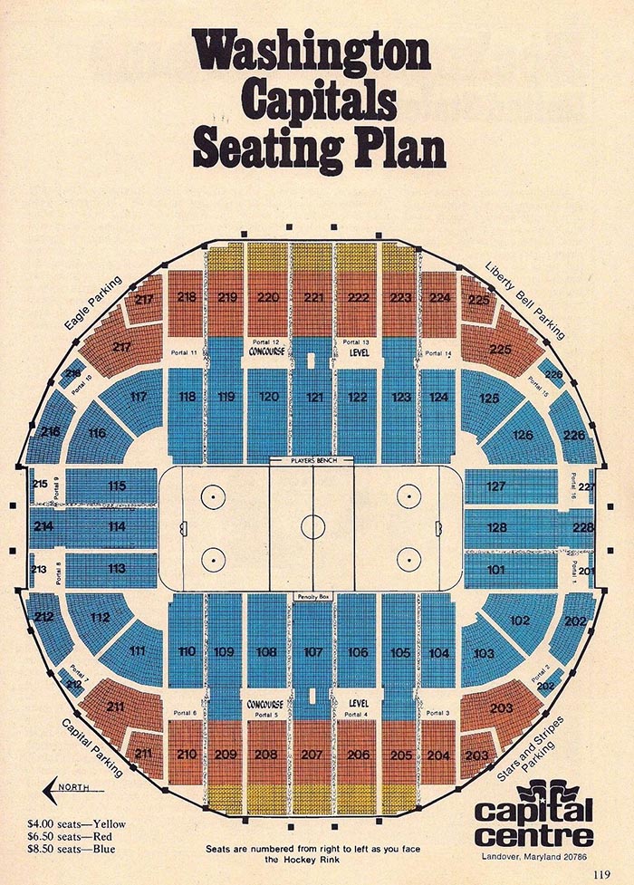 Capital Centre seating chart