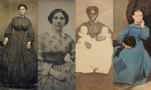 Photo collage of four women, compiled from the photographs detailed on this page