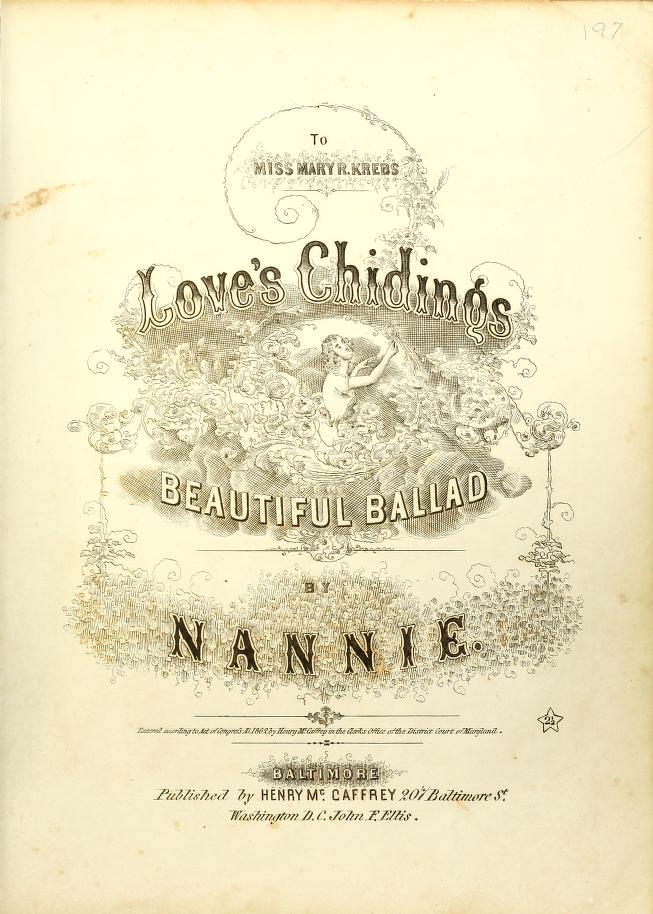 cover page for sheet music