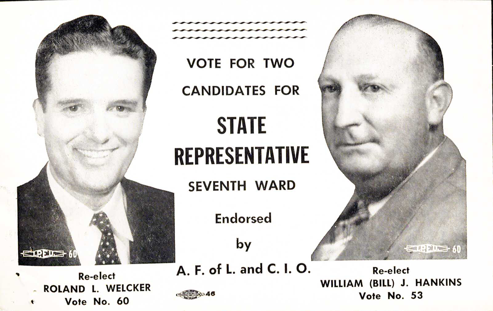 Vote For Two Candidates Card