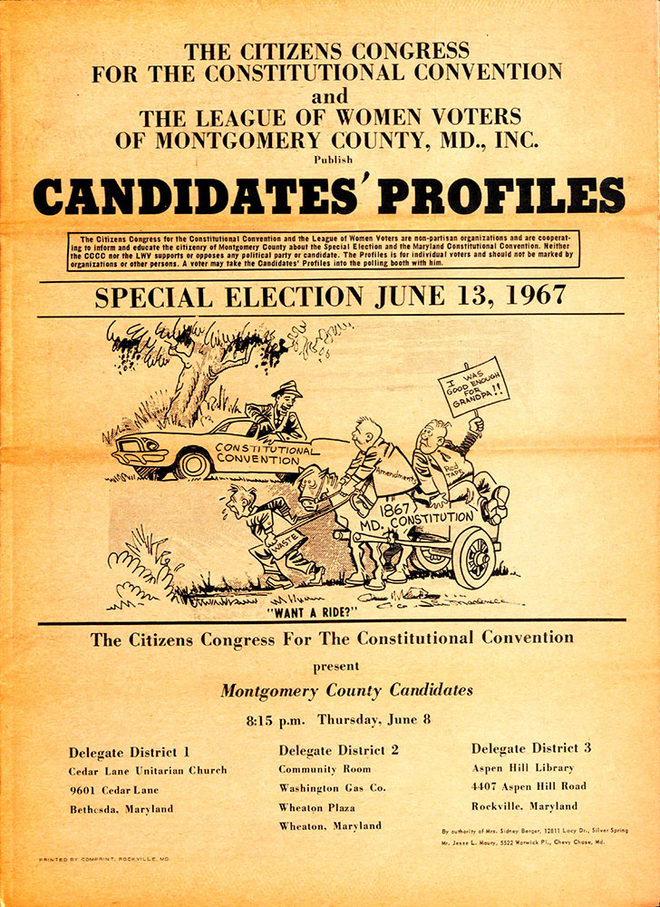 Candidates' Profiles Special Election Jun 13, 1967
