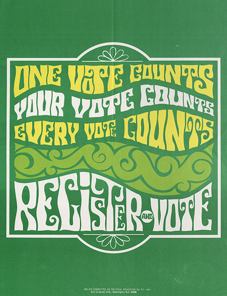 one vote counts flyer