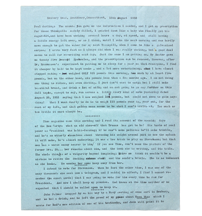 August 15, 1956 letter