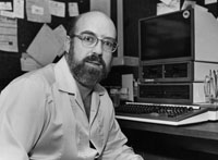 Two-time Pulitzer Prize winner Jon Franklin, University of Maryland faculty, May 1985.