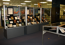Left side of the gallery exhibition