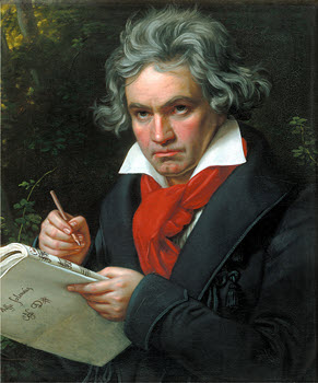 Painting of Ludwig van Beethoven
