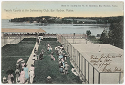 Tennis courts at the Swimming Club