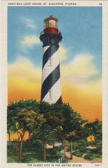 Anastasia Light House postcard