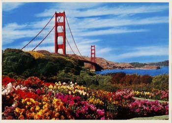 Golden Gate Bridge postcard