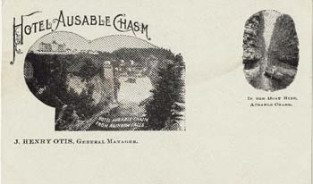 Hotel Ausable Chasm Postcard