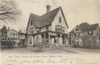 Public Library and Reading Room postcard