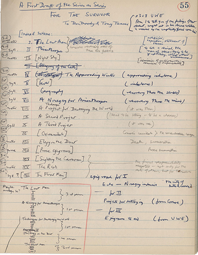 Notebook entries, February 1958