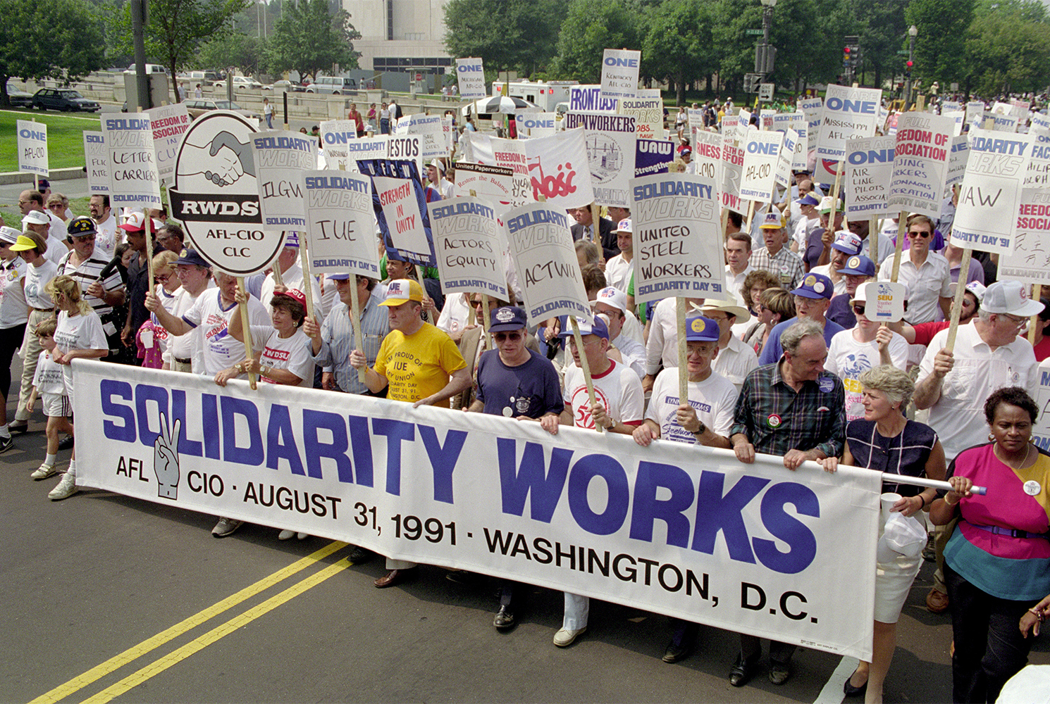 AFL-CIO Solidarity Day II March, Washington, DC, 1991