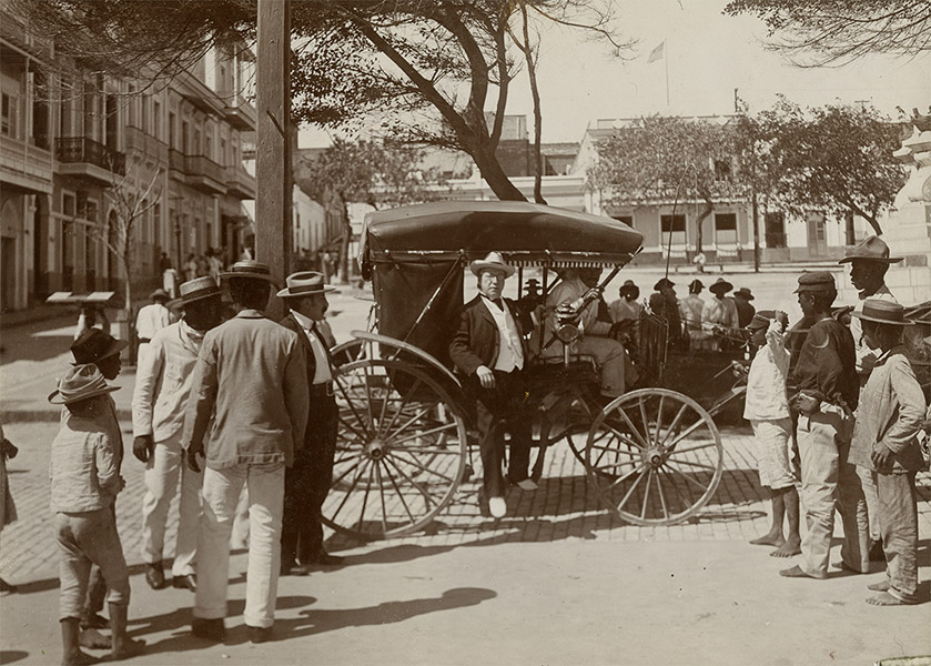 American Federation of Labor President Samuel Gompers visiting San Juan, Puerto Rico, in support of the local labor movement, 1904.