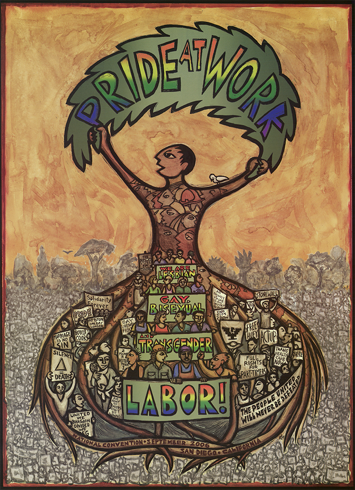 Pride at Work national convention poster by Ricardo Lewis Morales