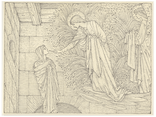 Edward Burne-Jones's original sketch of the Prioress's Tale