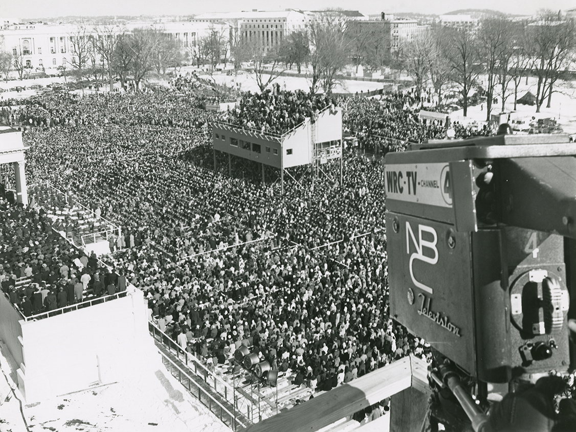 View from the Press Booth at the 1961 Inauguration