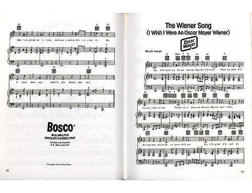 Oscar Meyer jingle sheet music