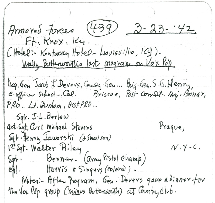 Digitized program notes from the collection