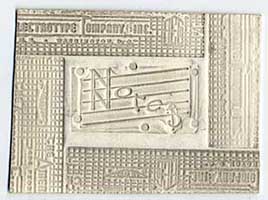 Notes Electrotype Printing Plate