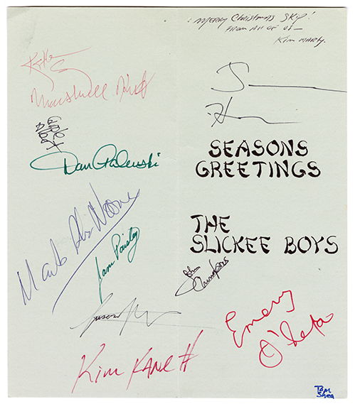 Slickee Boys Greeting Card