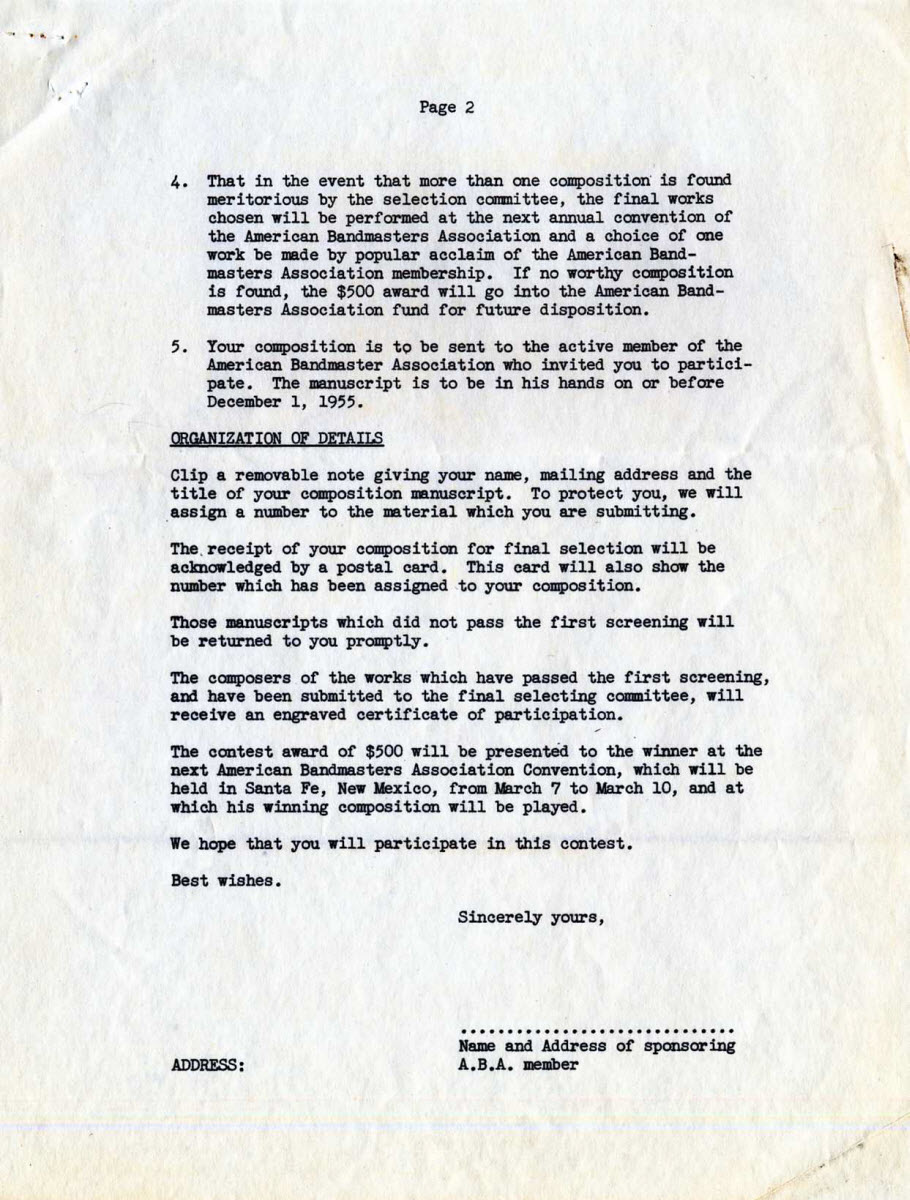 1955 invitation, page 2