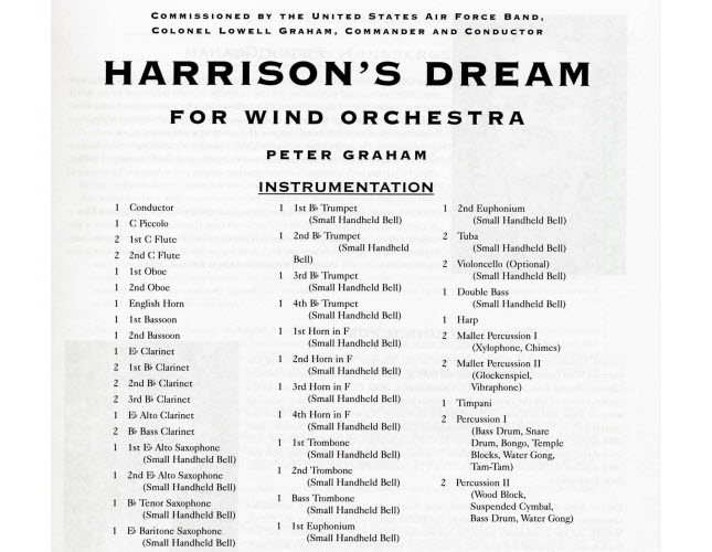 Peter Graham, Harrison's Dream