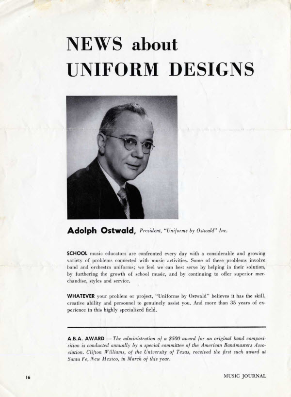 Ostwald Award Advertisement, page 2