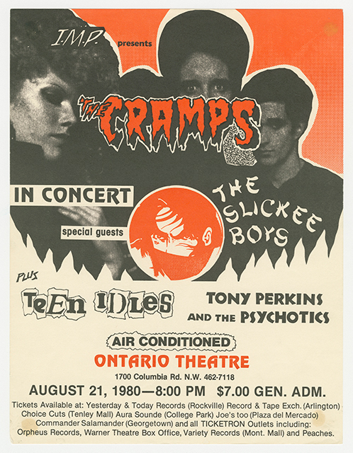 Cramps, Slickee Boys, Teen Idles at Ontario Theatre