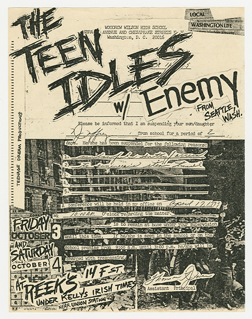 Teen Idles and Enemy at Reek's flier