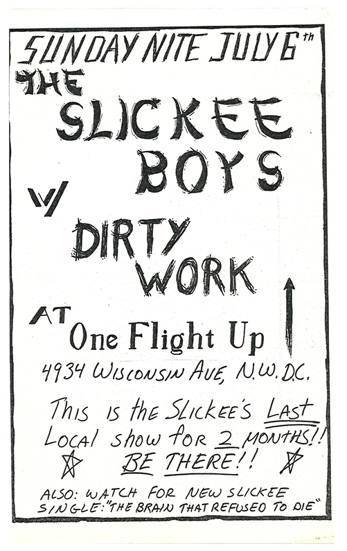 Slickee Boys and Dirty Work at One Flight Up
