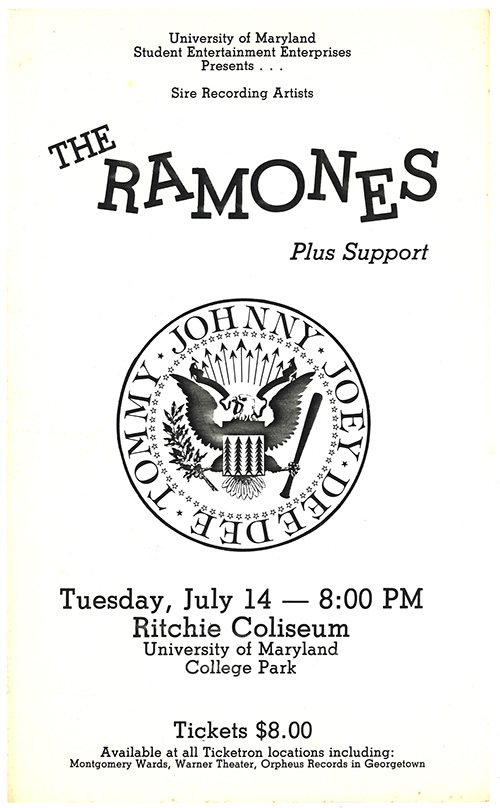 Ramones flier