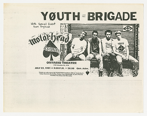 Youth Brigade flier