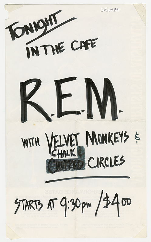 Velvet Monkeys July 1981 Flier