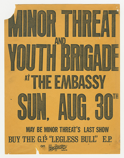 Minor Threat flier