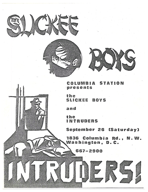 The Slickee Boys flier