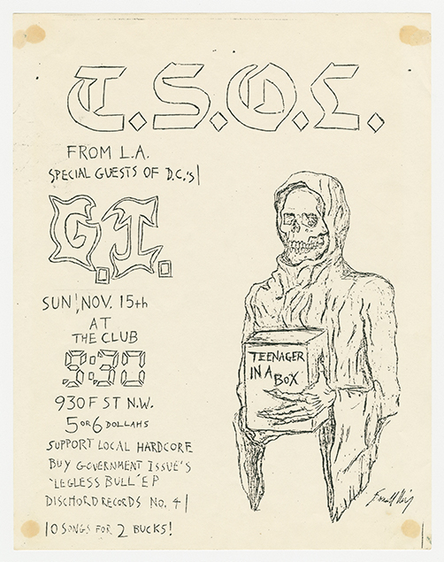 T.S.O.L. flier