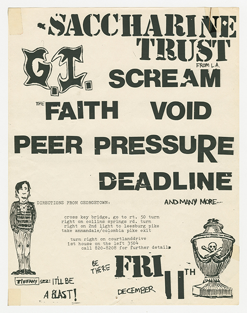 Saccharine Trust flier