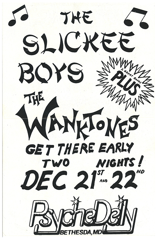 Slickee Boys Flier