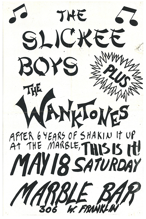 Slickee Boys Flier