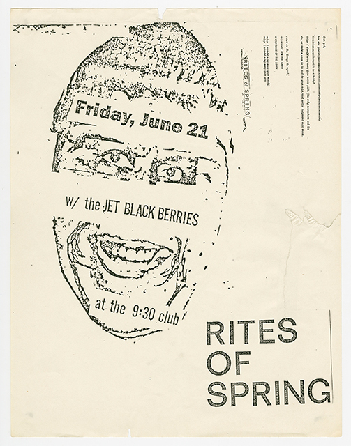 Rites Of Spring Flier