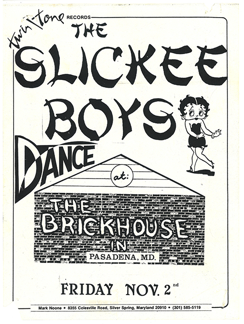 Slickee Boys at the Brickhouse, Pasadena Flier